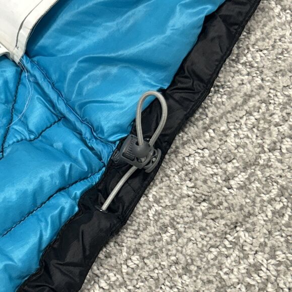 Rab Microlight Alpine Down Puffer Jacket Womens Medium Black Hooded Coat - Picture 9 of 12